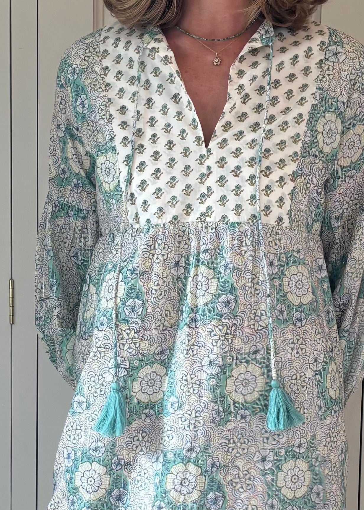 Graceful Green Zanni Dress